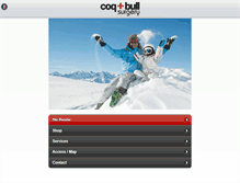 Tablet Screenshot of coqandbull.com